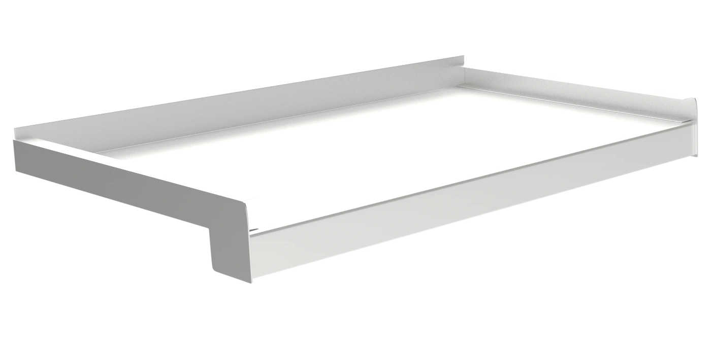 ZALATYP biela RAL 9016 ohýbaný hliníkový parapet