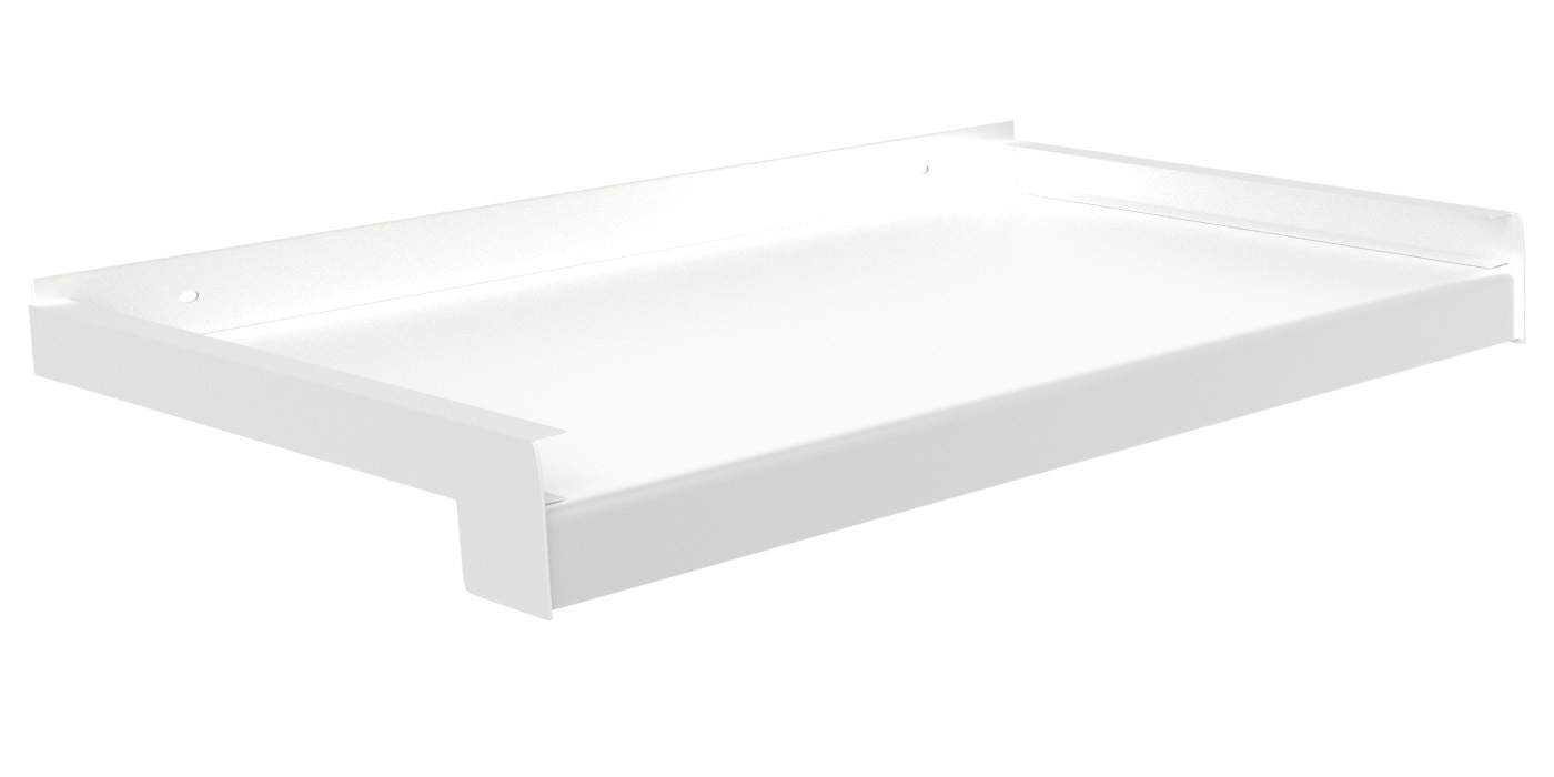 ROYAL biela RAL 9016 ťahaný hliníkový parapet