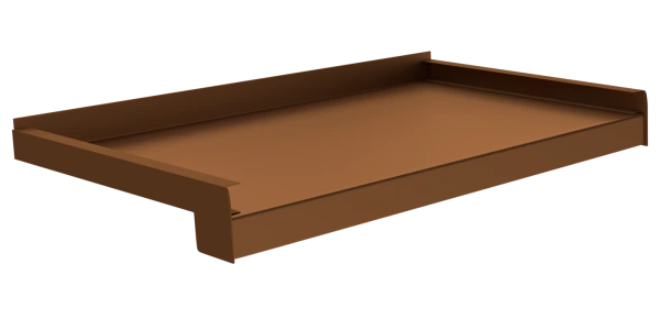 ZALATYP zlatý dub RAL 8003 ohýbaný hliníkový parapet